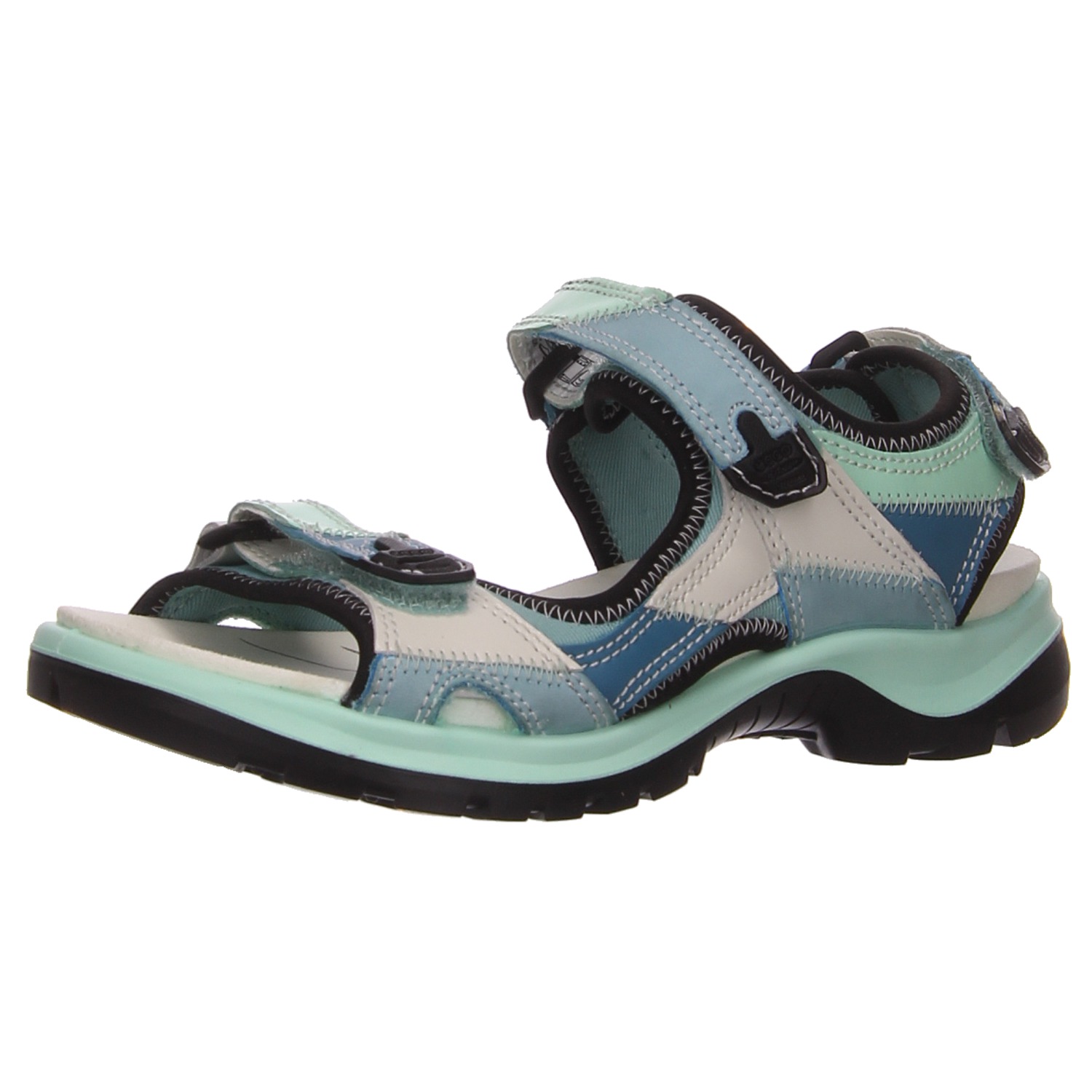 Ecco Damensandalette mutli blau
