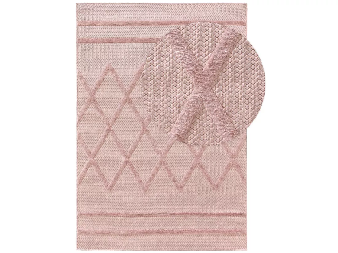Tapis d'extérieur & intérieur Bonte Rose 80x150 cm