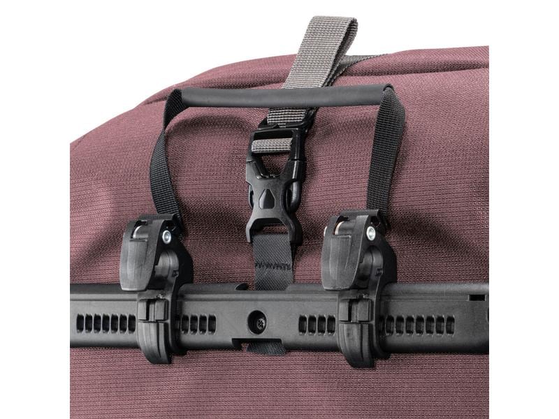 Ortlieb Fahrradtasche Back-Roller Urban, Ash Rose Multifunktionale Hinterradtasche mit QL2.1-System