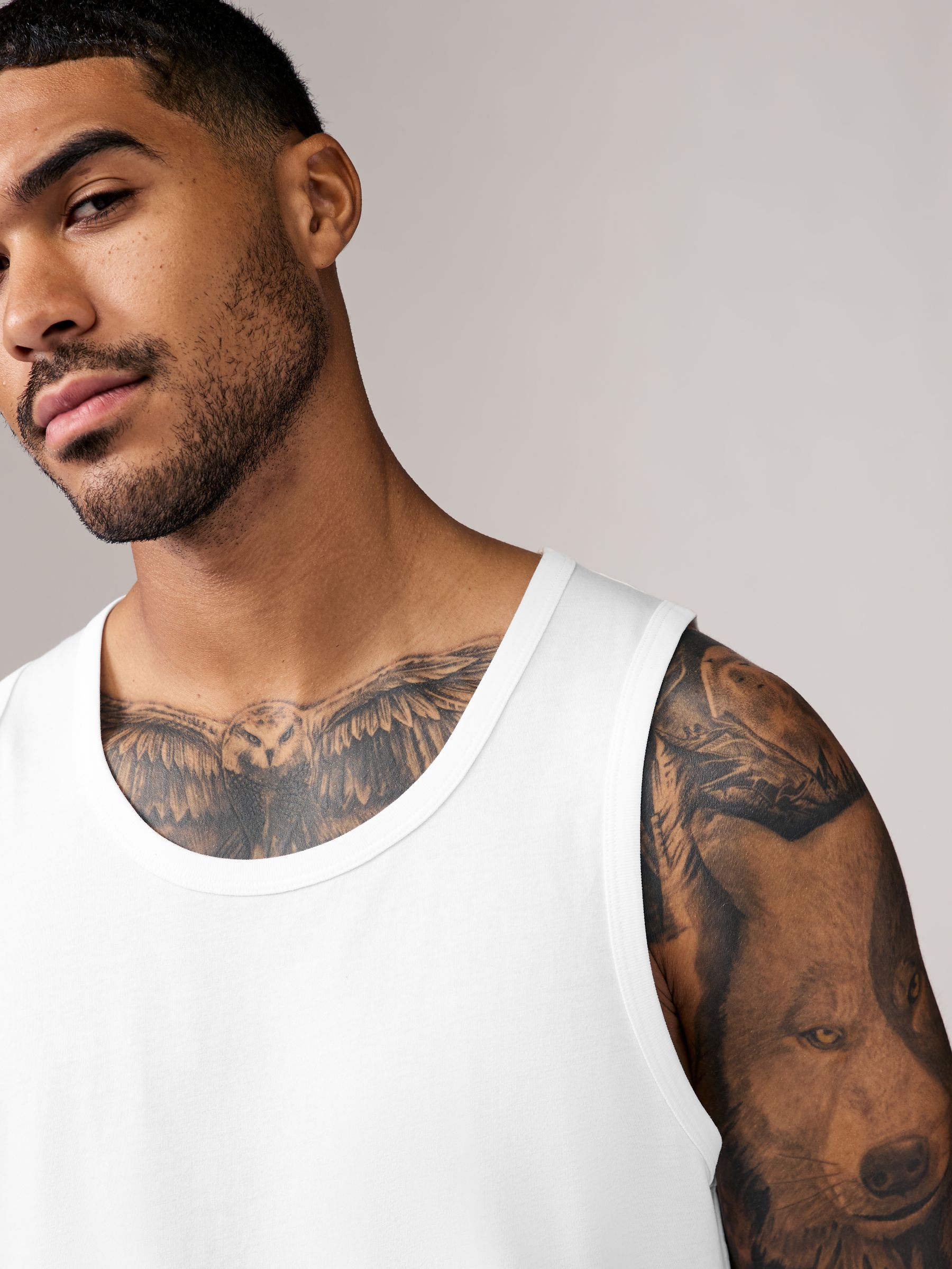 Wit - 100% Cotton Vests 4 Pack