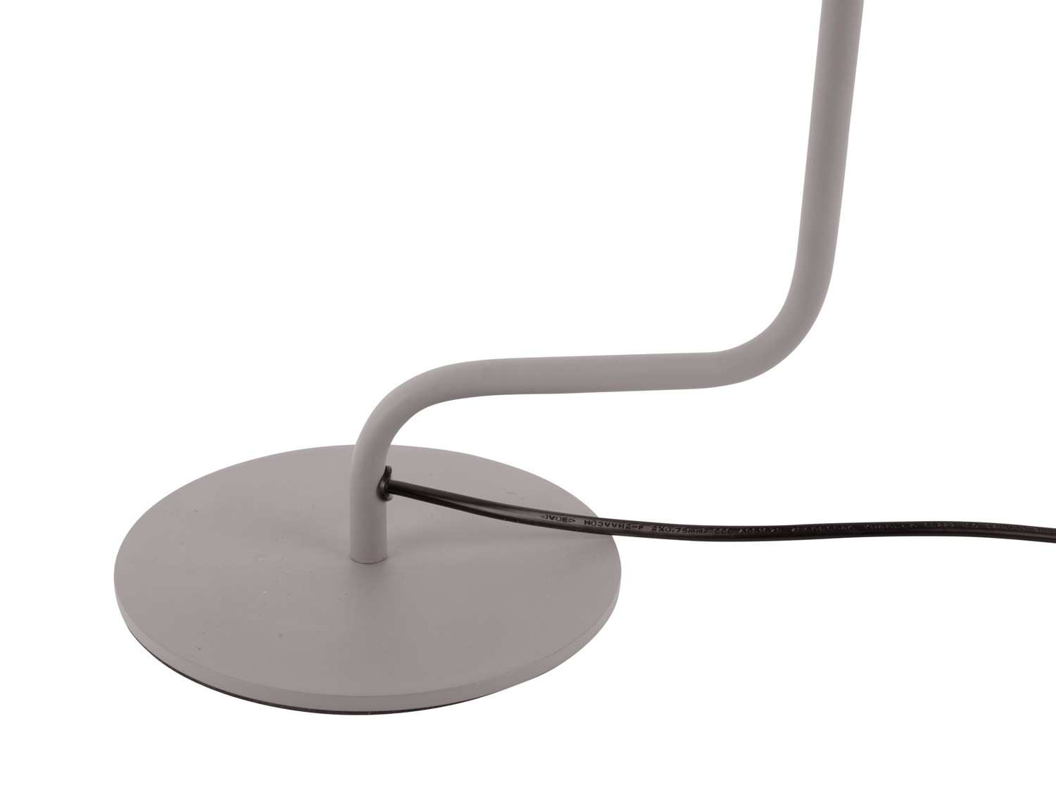 Table lamp Office Curved metal warm grey