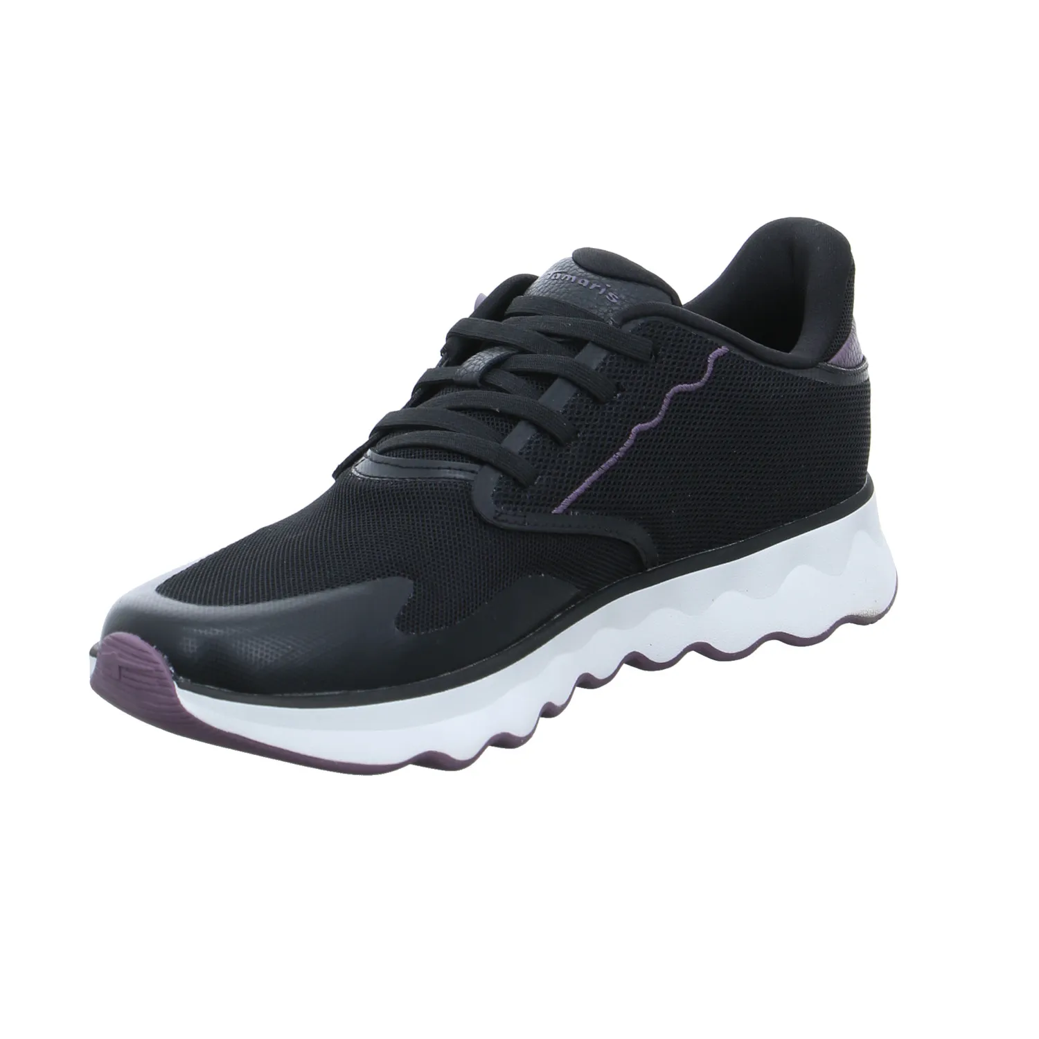 TAMARIS Sneaker Schwarz Textil  mit Wechselfussbett