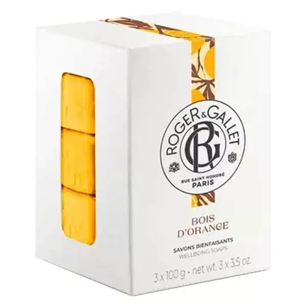 Conjunto de Sabonetes Suavizantes Roger & Gallet Bois d'Orange - 3 x 100g
