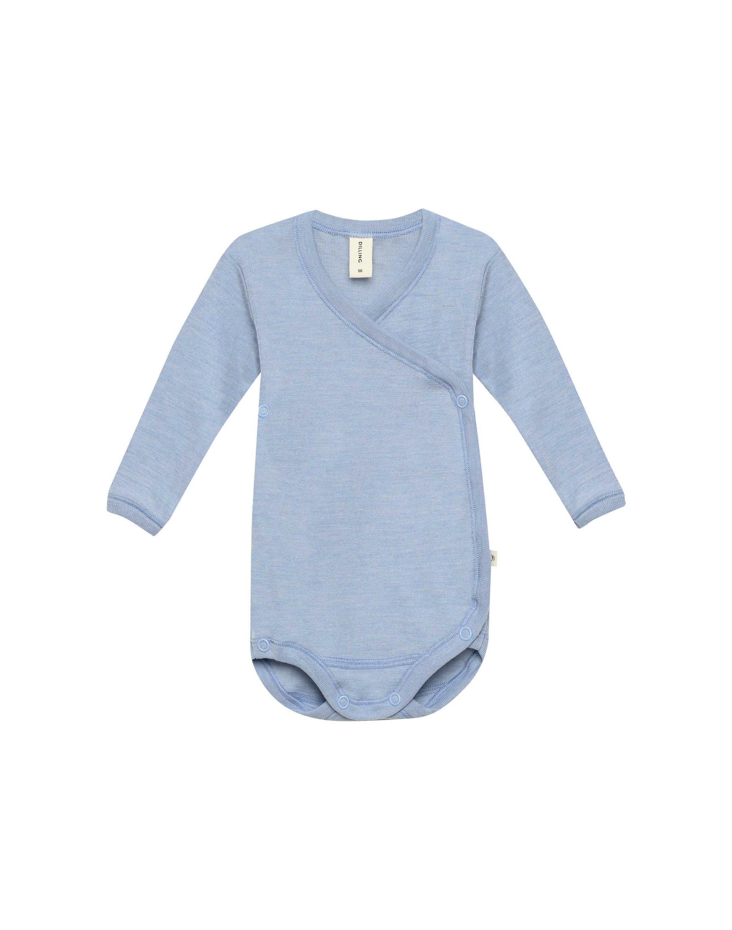 Overslagromper van merinowol/zijde voor baby's