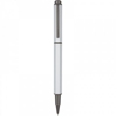 Oberthur Belgrade - Parure de stylo plume et roller - argent