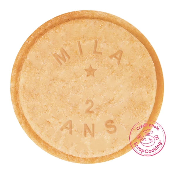 Tampon à messages pour biscuits Scrapcooking