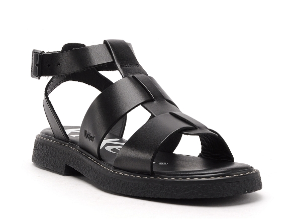 Kickers nu pieds plats femme kicklila  961070 50 noir