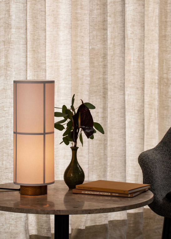 Audo Copenhagen Harbour Column salontafel Ø80 wit Estremoz marmer