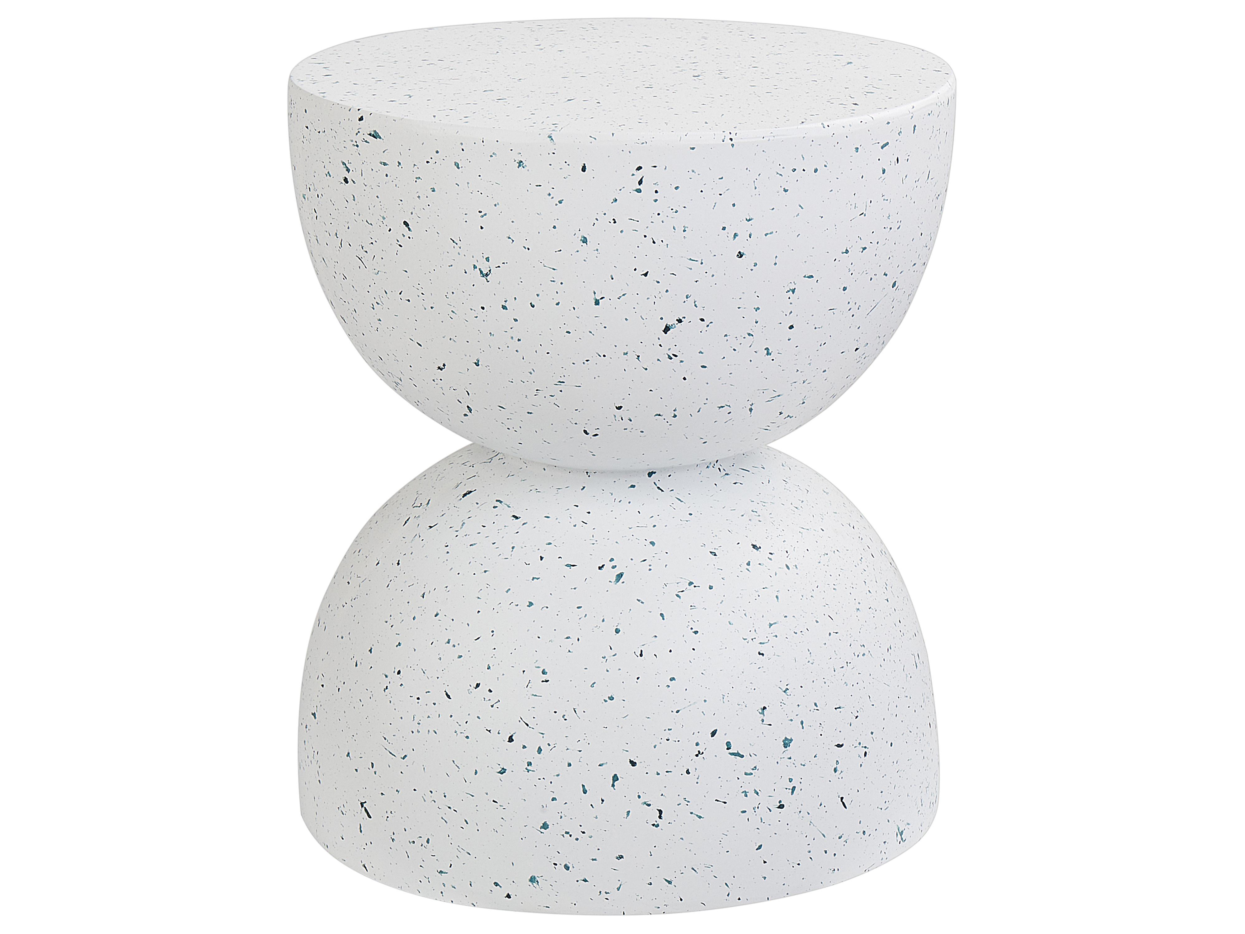 Bijzettafel CAORIA 40 cm 40 cm Terrazzo-effect Wit terrazzo