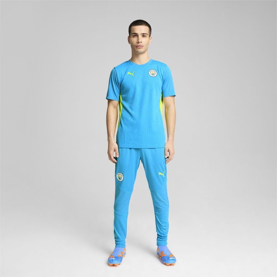 Manchester City T-shirt d'Entraînement - Magic Blue/Jaune fluo
