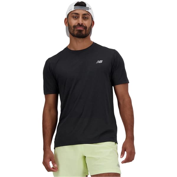 Short trail NEW BALANCE NEW BALANCE ATHLETICS SHORT SLEEVE BLACK
