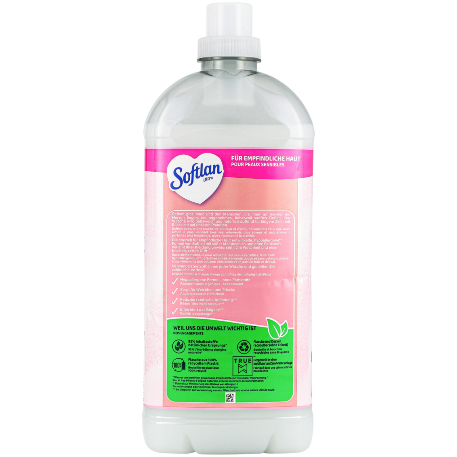 Softlan Ultra Weichspüler Hypoallergen 59 Waschägne