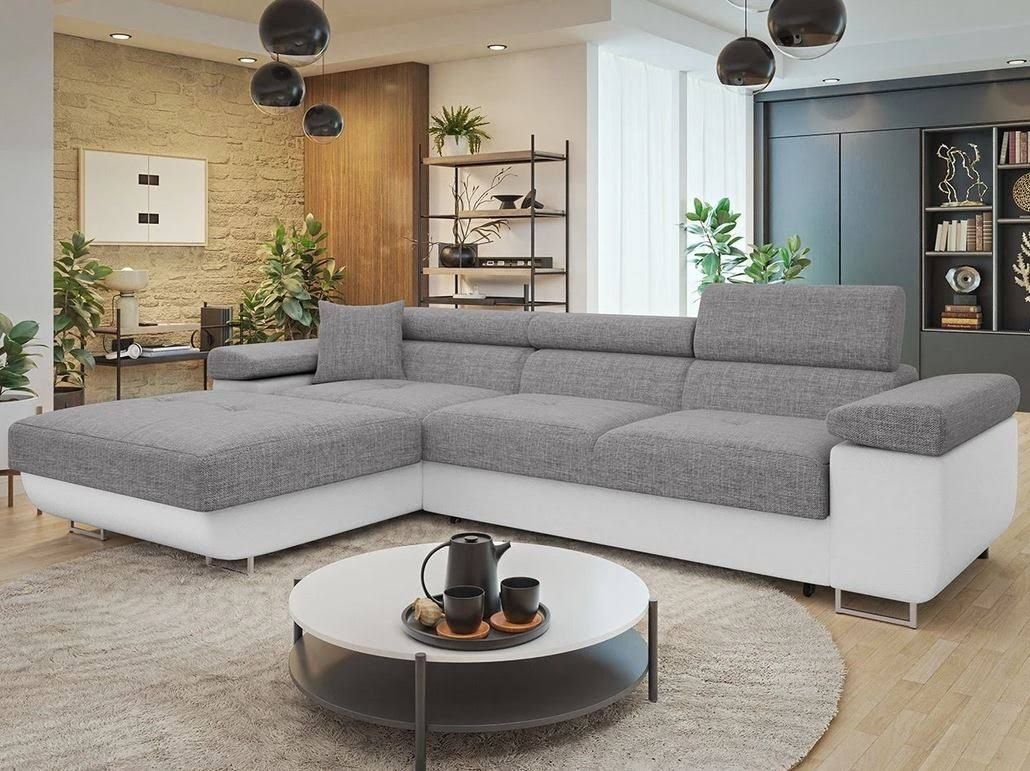 MIRJAN24 Ecksofa Torezio Mini mit Bettkasten und Schlaffunktion