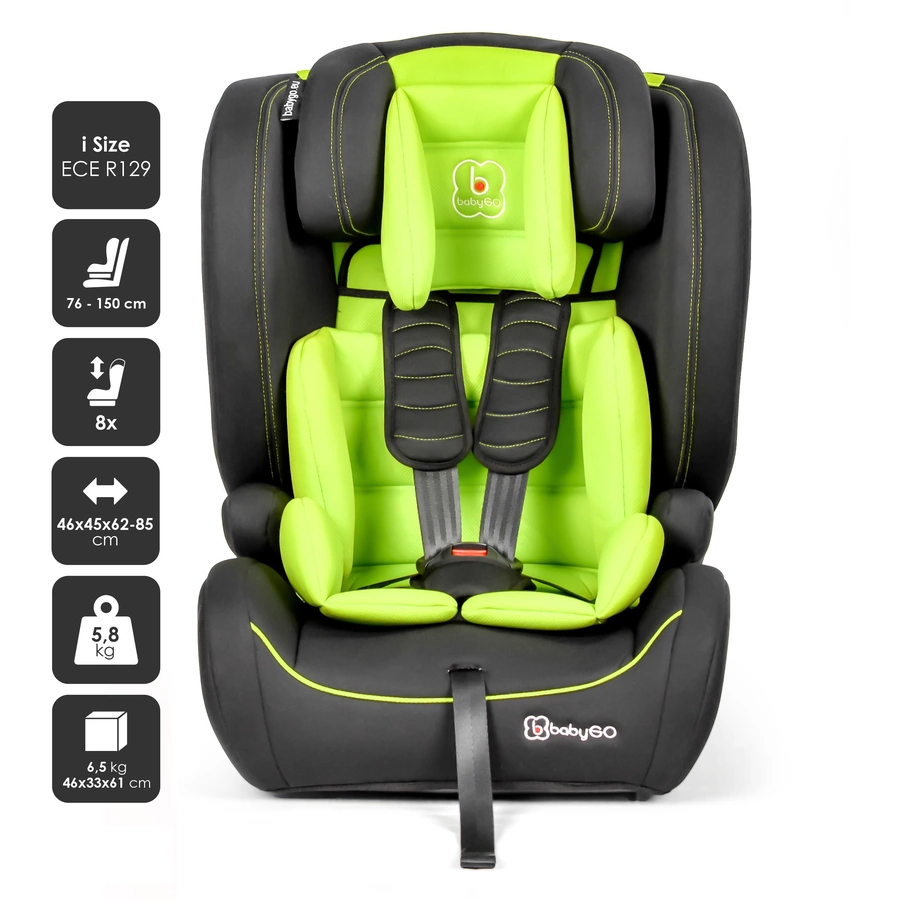 babyGO Kindersitz Freemove Isize grün
