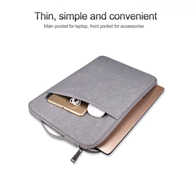 Laptoptaske 14,1 tommer/15,4 tommer kanvas Grå