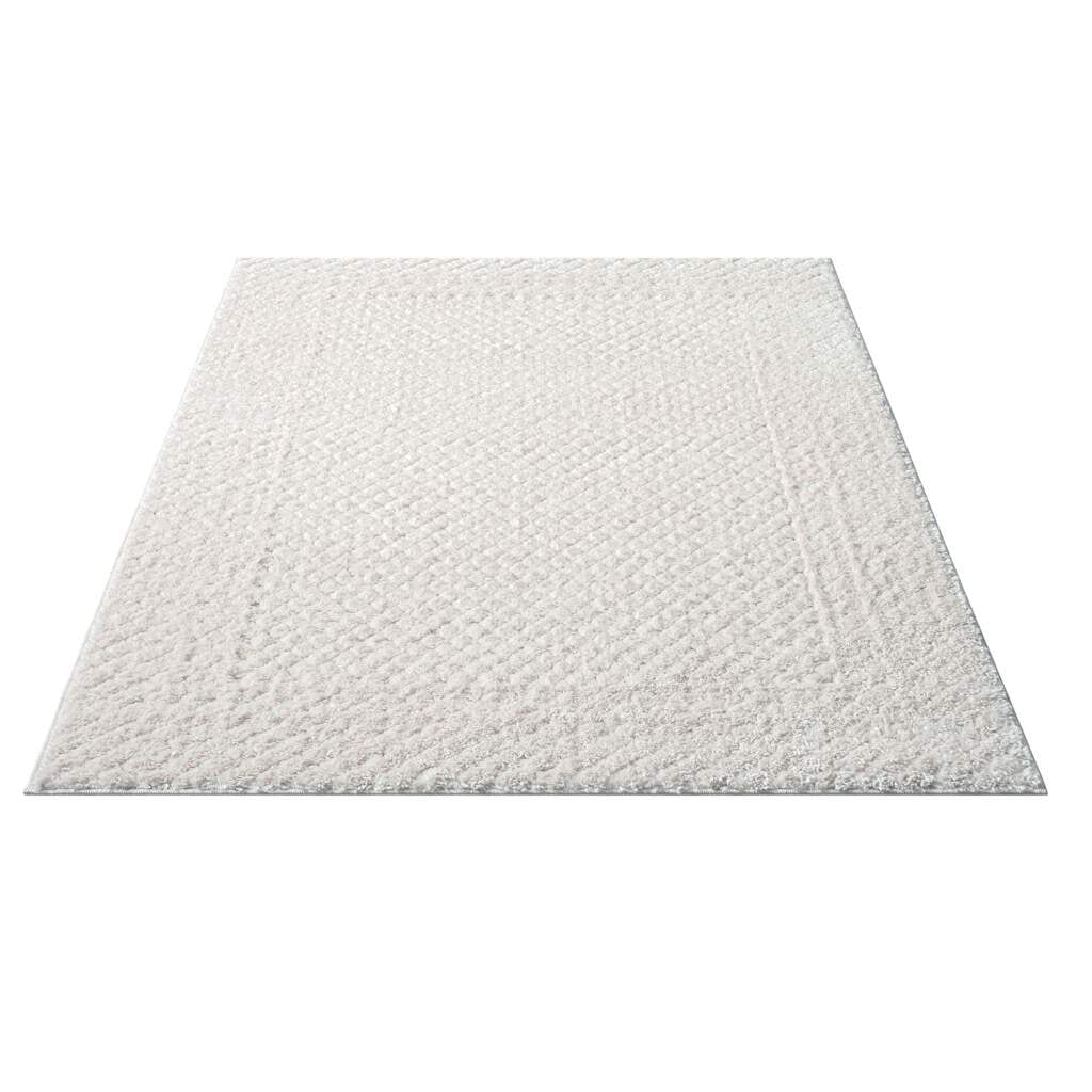 Carpet City Hochflor-Teppich »FOCUS627« rechteckig 20 mm Höhe Boho-Teppich, Hochtief-Muster/ 3D-Effekt, für Wohnzimmer, Schlafzimmer