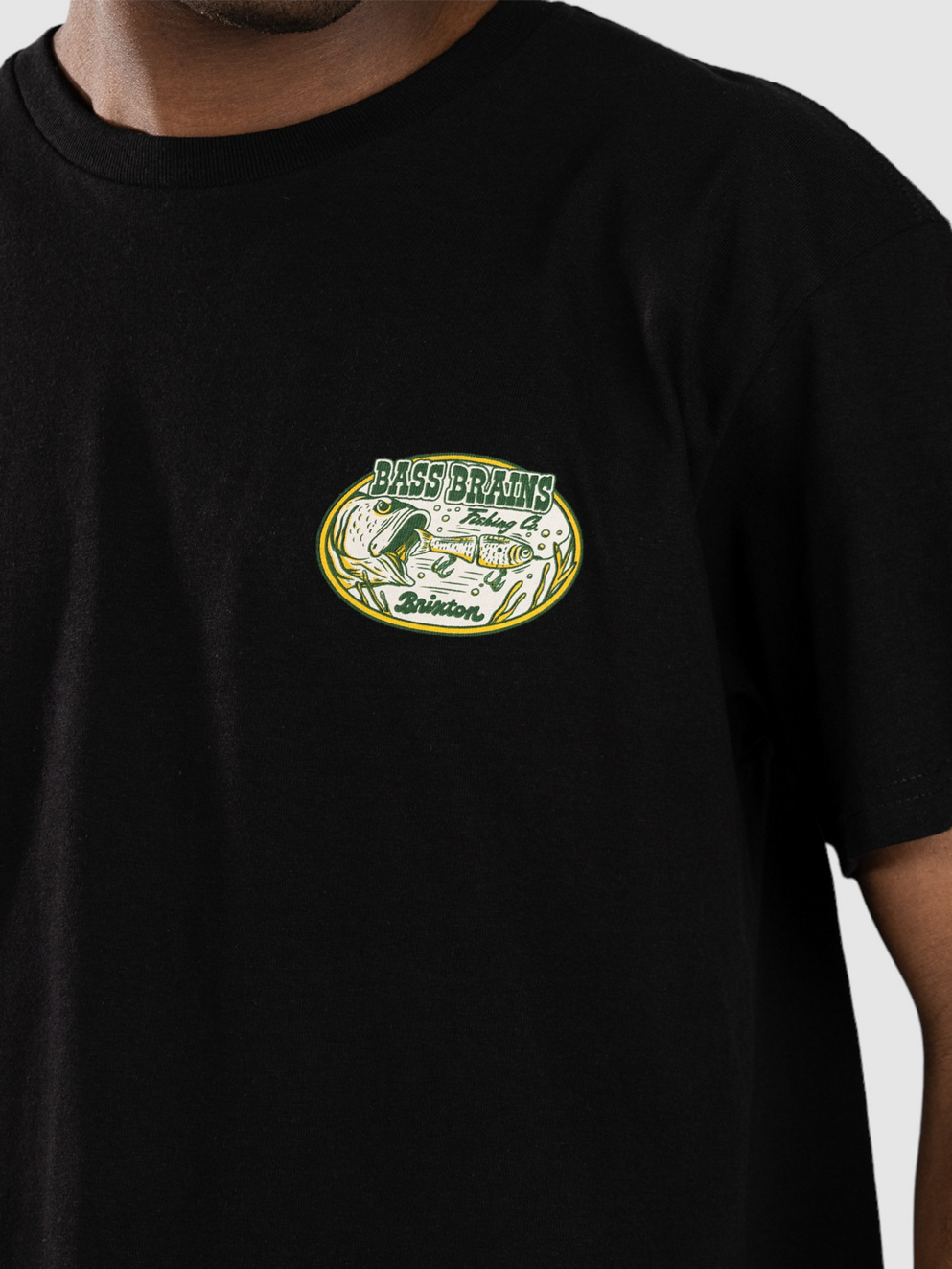 Brixton Bass Brains Swim T-Shirt black