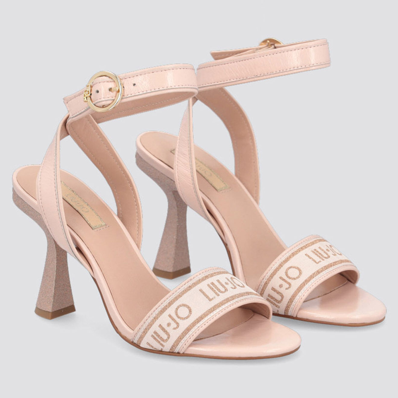 Liu-Jo Sandales en Cuir Lisa beiges