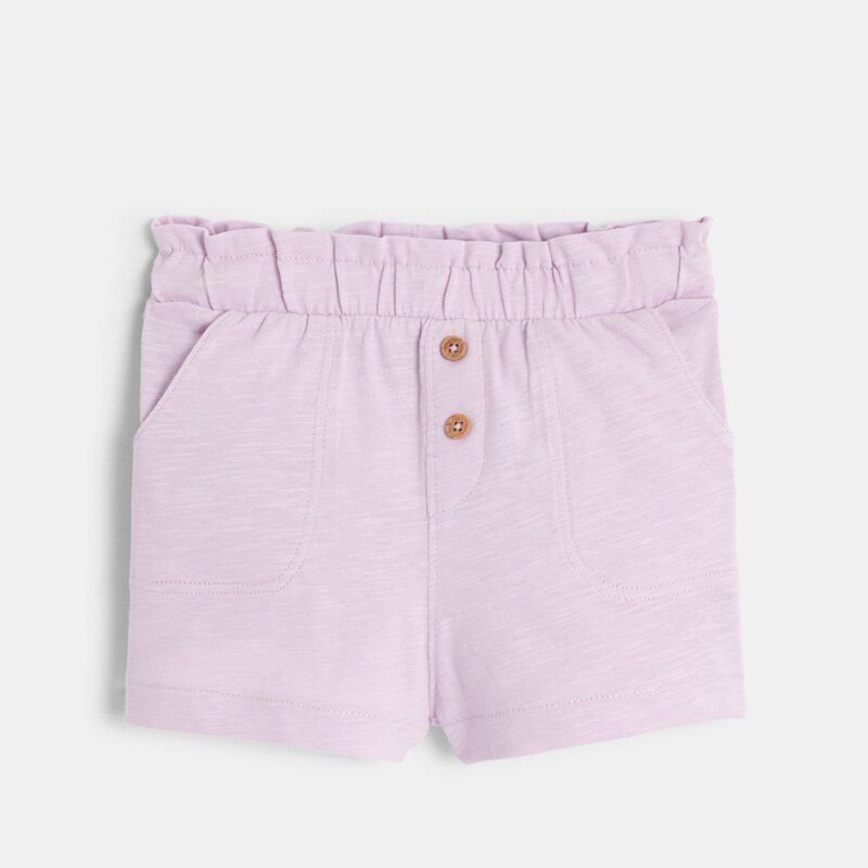 T-shirt koala et short mauve bébé fille Mauve Violet
