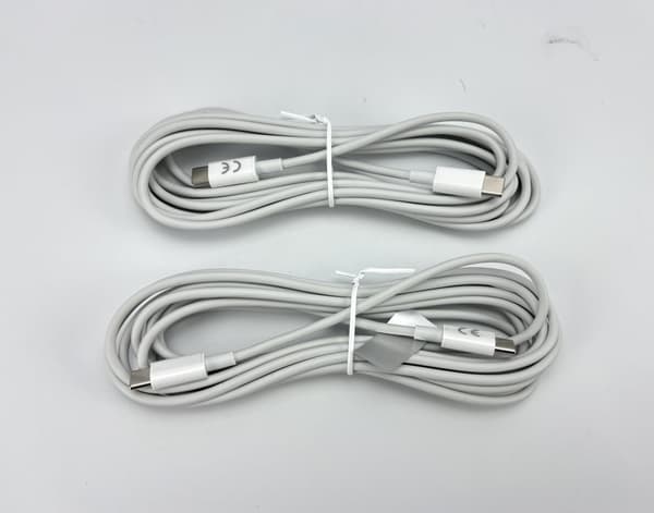 INF 3 m hurtigladekabel, USB C til USB C-kabel 60 W