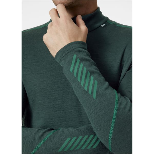 T-shirt thermique HELLY HANSEN LIFA MERINO MIDWEIGHT 1/2 ZIP DARKEST SPRUCE/ANGORA