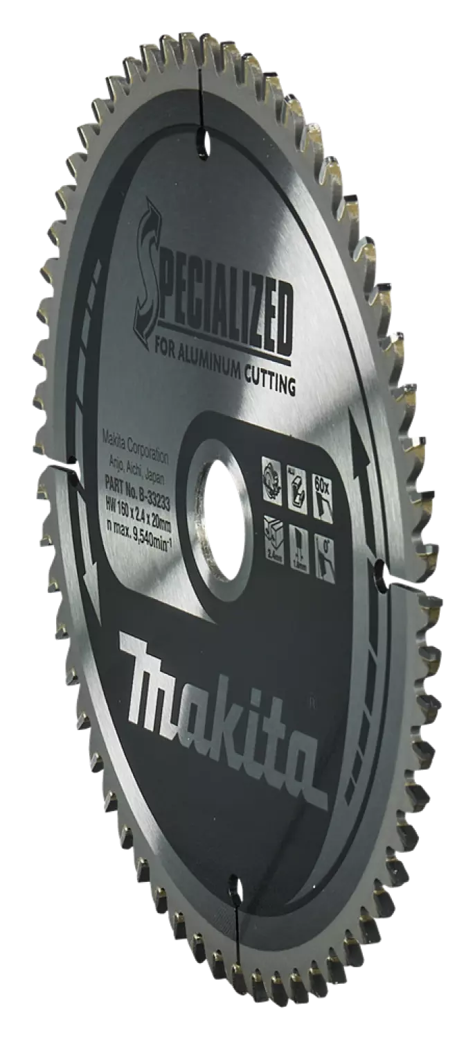 Makita B-33233 Cirkelzaagblad - Aluminium - Specialized - 160x20x2,4mm - 60T