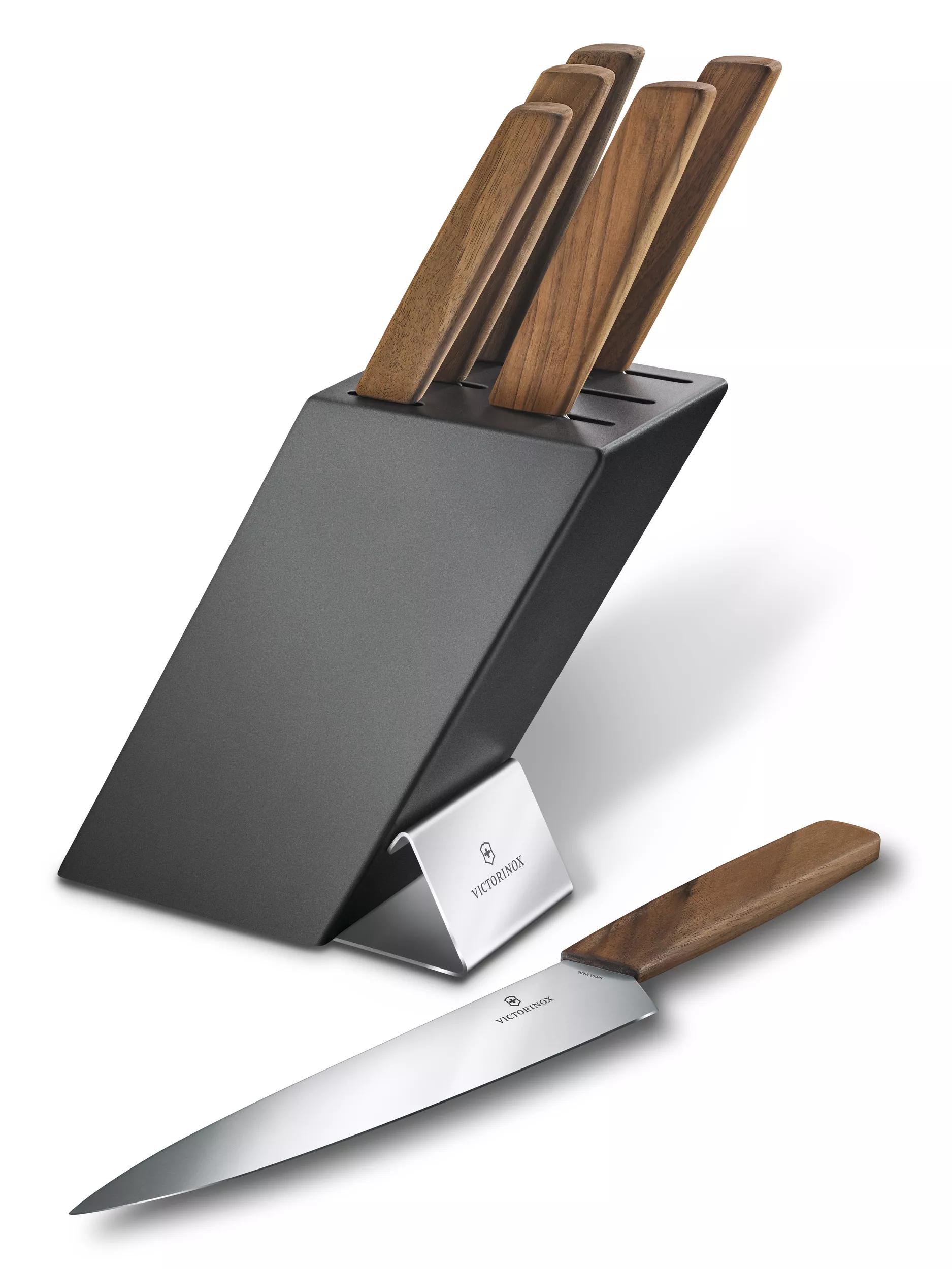 Swiss Modern Messerblock, 6-teilig-grau