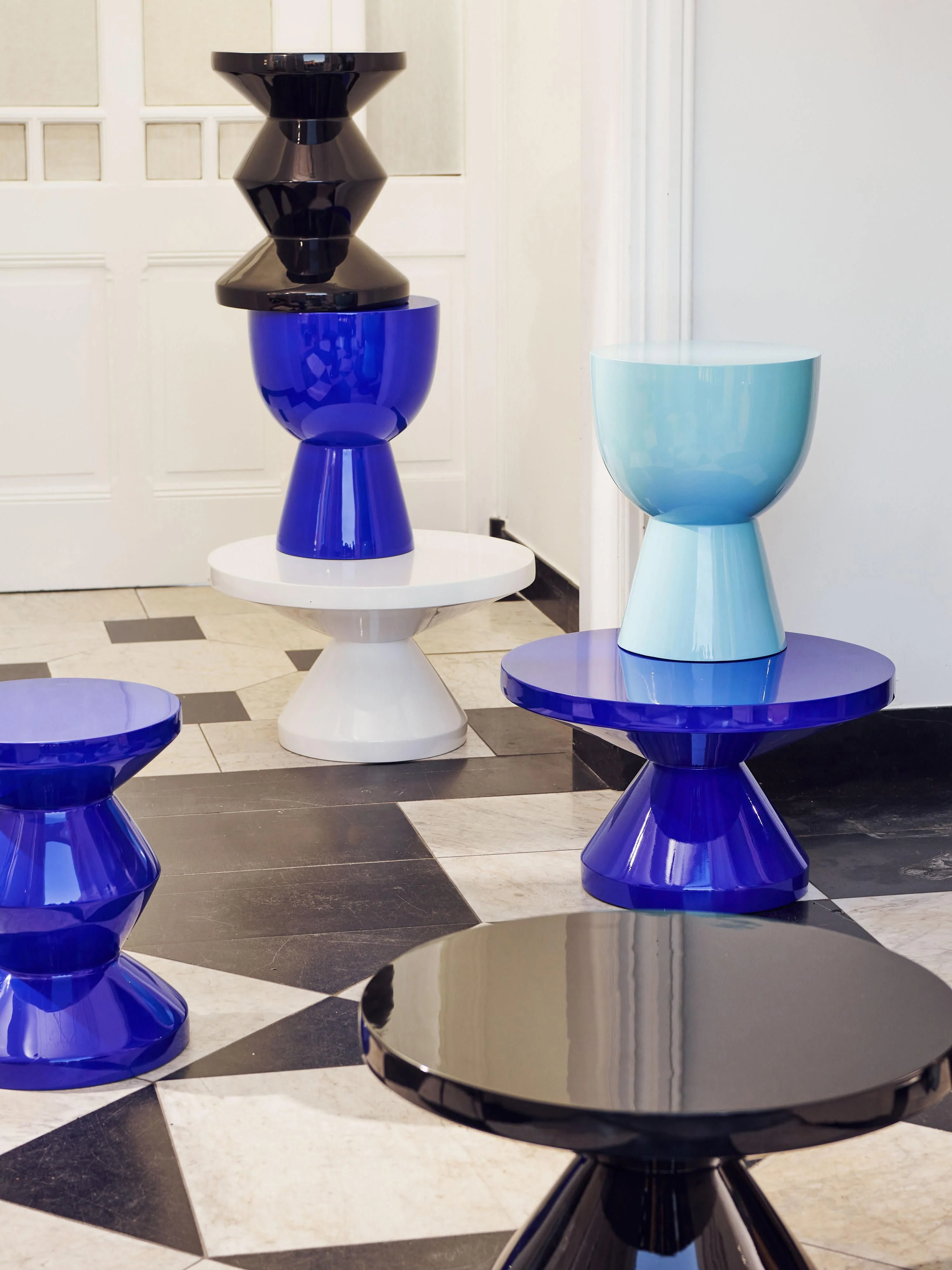 Ronde bijzettafel Zig Zag