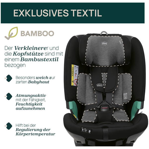 ChiccoChicco   FullSeat 360 i-Size ohne Basis black satin