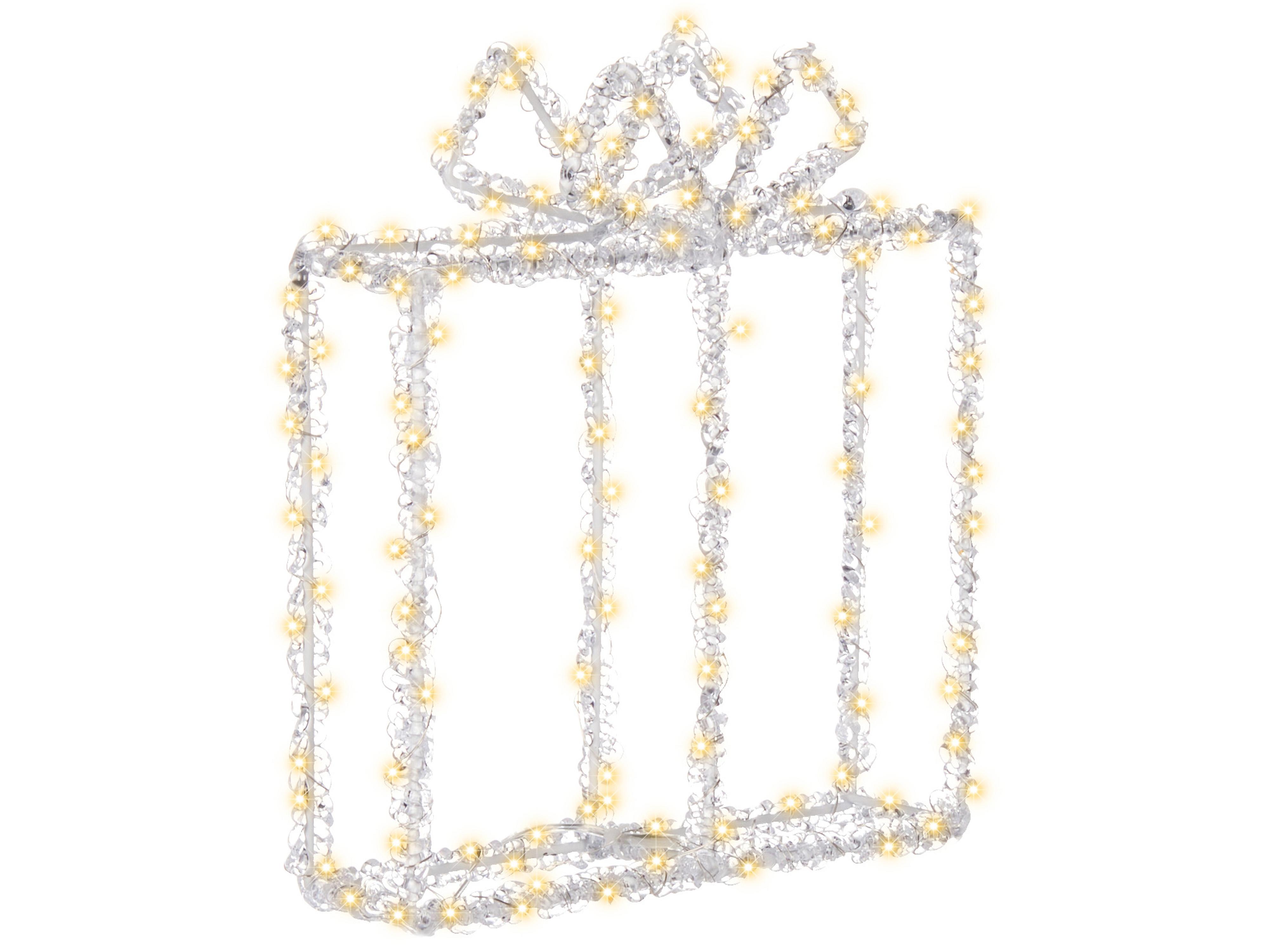 Buitendecoratie LED KEMI Kerstcadeaus 25 cm Wit