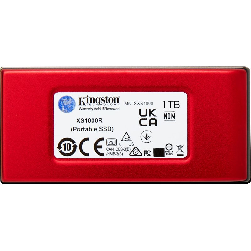 Kingston Technology 1To SSD externe XS1000 USB 3.2 Gen 2, Rouge