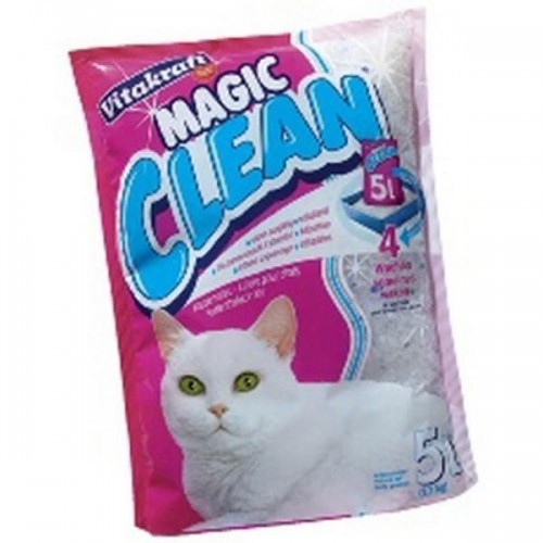 Areia higiênica perolada natural para gatos