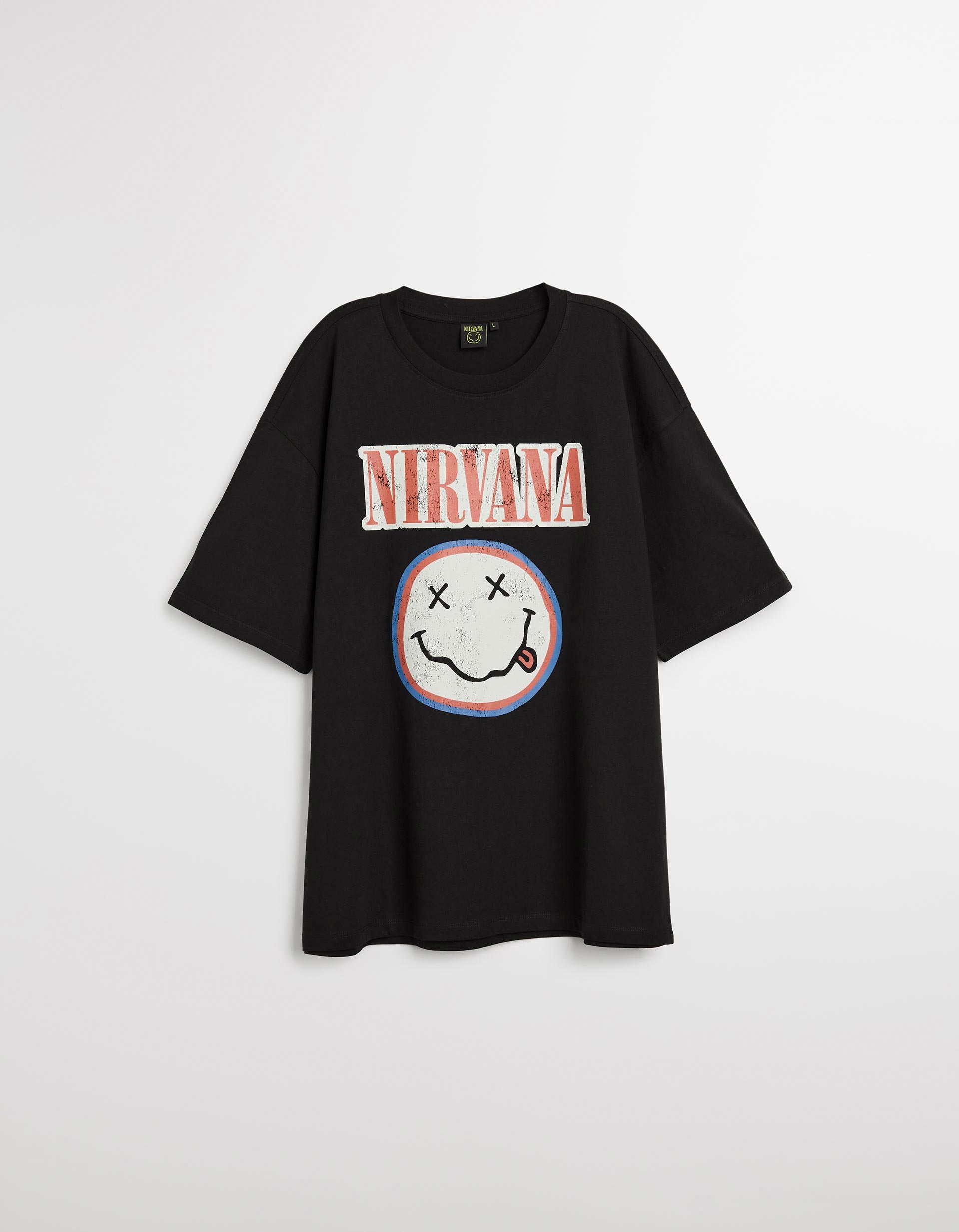 T-shirt 'Nirvana', Homem, Preto