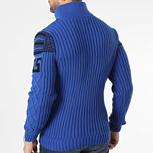 Pull Col Amplified Bleu Noir