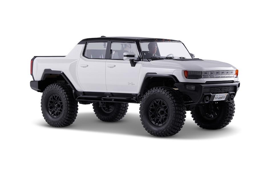 Scale Crawler FCX18 Hummer EV Weiss, 1:18, RTR<br>Detailgetreues Hummer EV Scale RC Modell