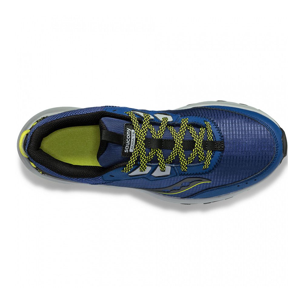 Saucony AURA TR - Chaussures trail Homme indigo/black