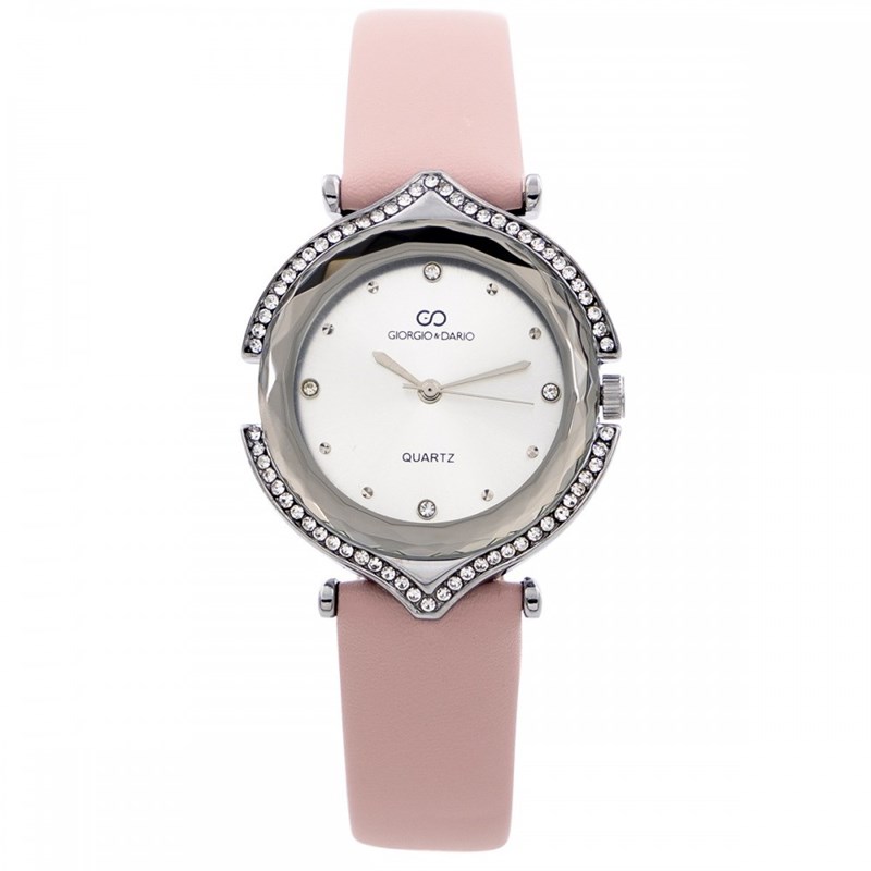 Montre Femme GIORGIO bracelet Cuir Rose