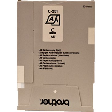 Brother C251S papier carbone 30 feuilles A6
