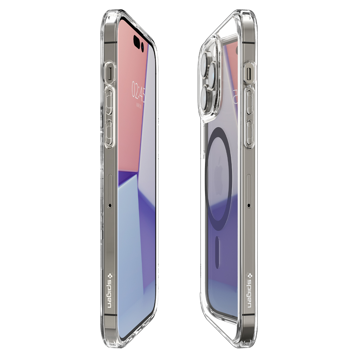 iPhone 14 Pro MagSafe Ultra Hybrid MagFit Case Hülle (ACS04970) - Transparent / Grau
