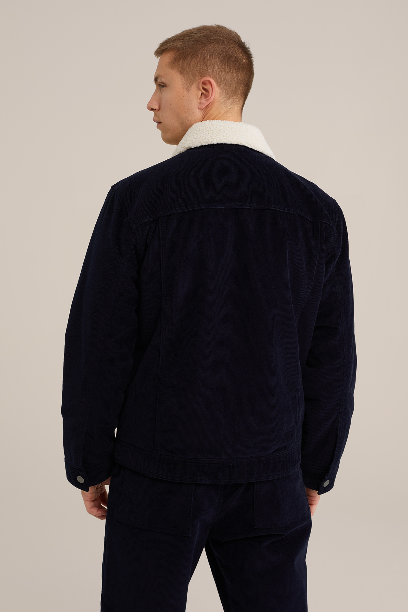 corduroy jack WE Fashion Donkerblauw