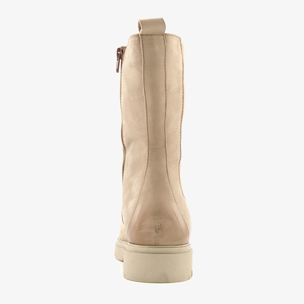 Harper leren dames chelsea boots taupe