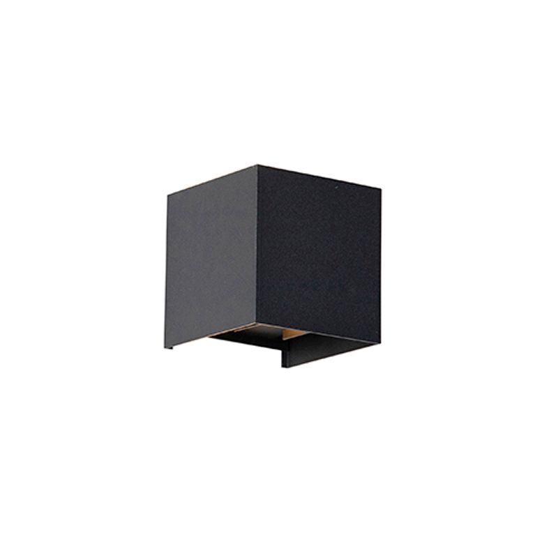 Buiten wandlamp zwart incl. LED 2-lichts IP54 - Edwin