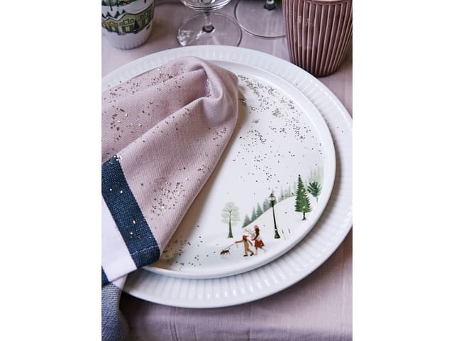 Pillivuyt Tallerken flad lige kant White