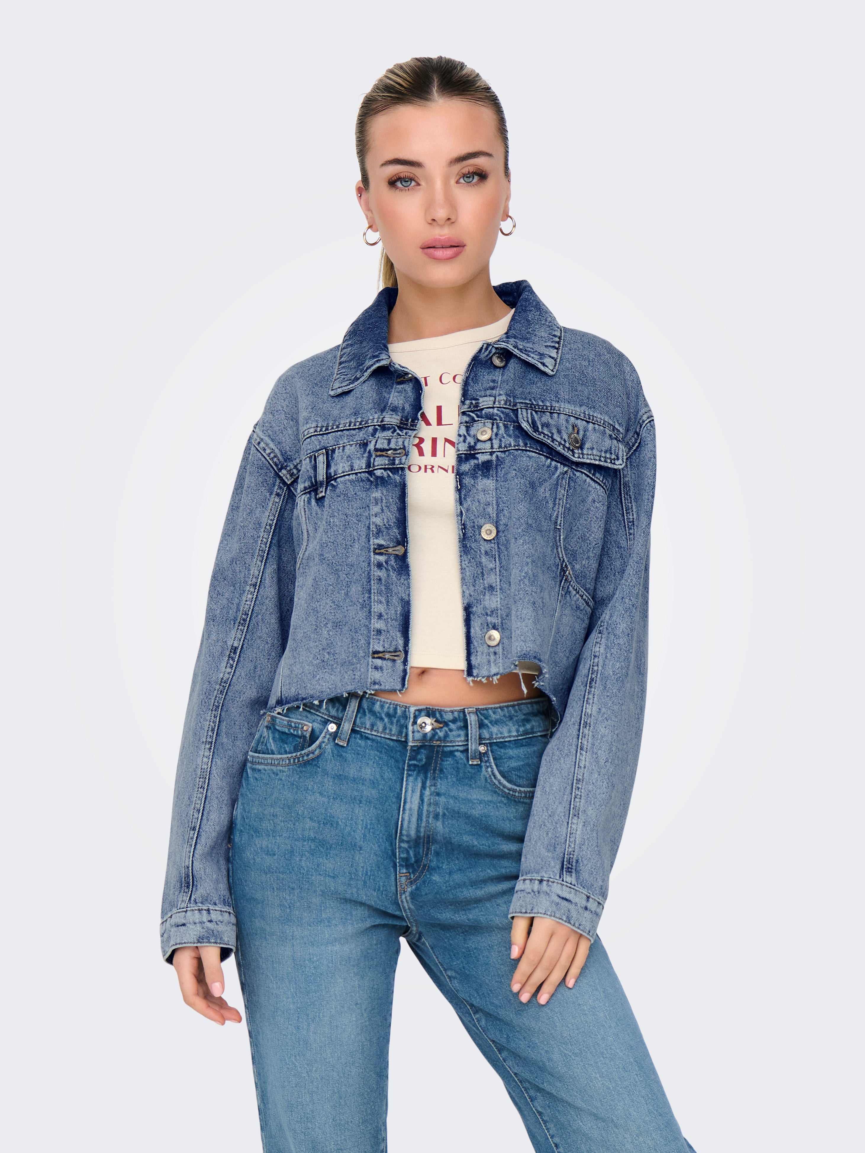 ONLFILIS Jeansjacke Medium Blue Denim