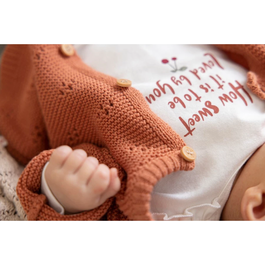 Feetje Strickjacke Cherry Terra Pink