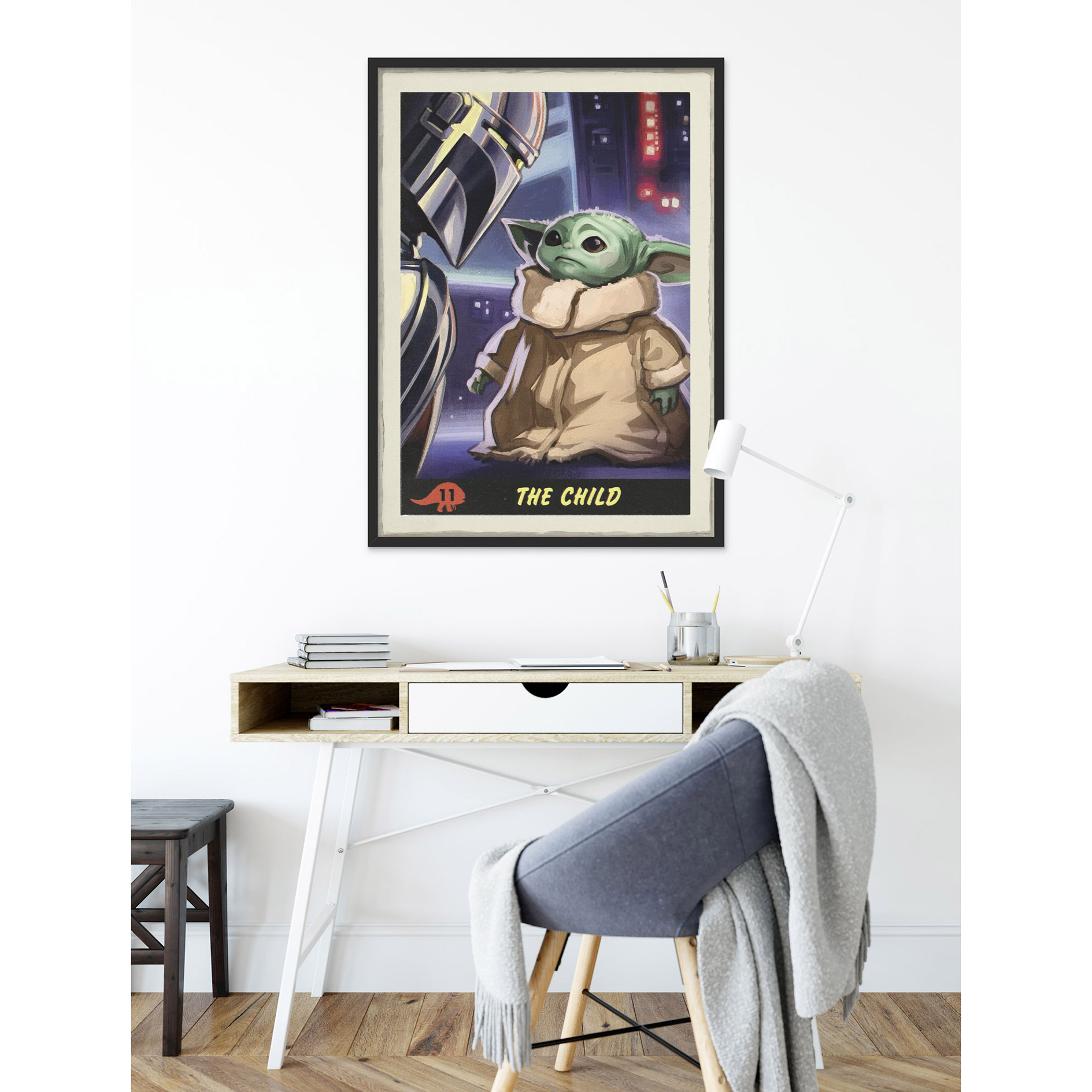 Wandbild MANDALORIAN THE CHILD TRADING - 50x70 cm