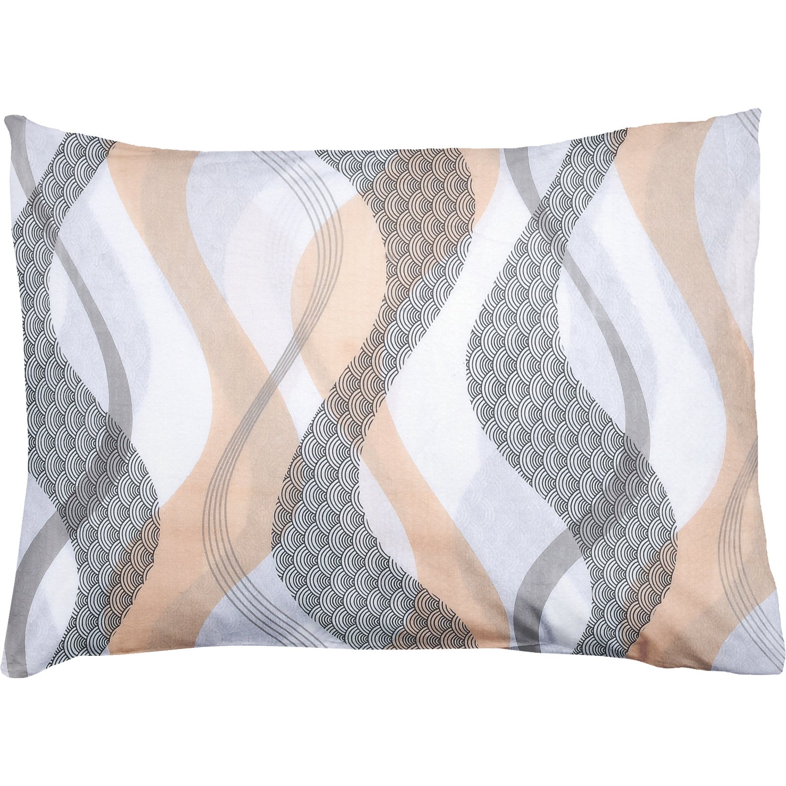 Bettwäsche Seersucker Wellen beige