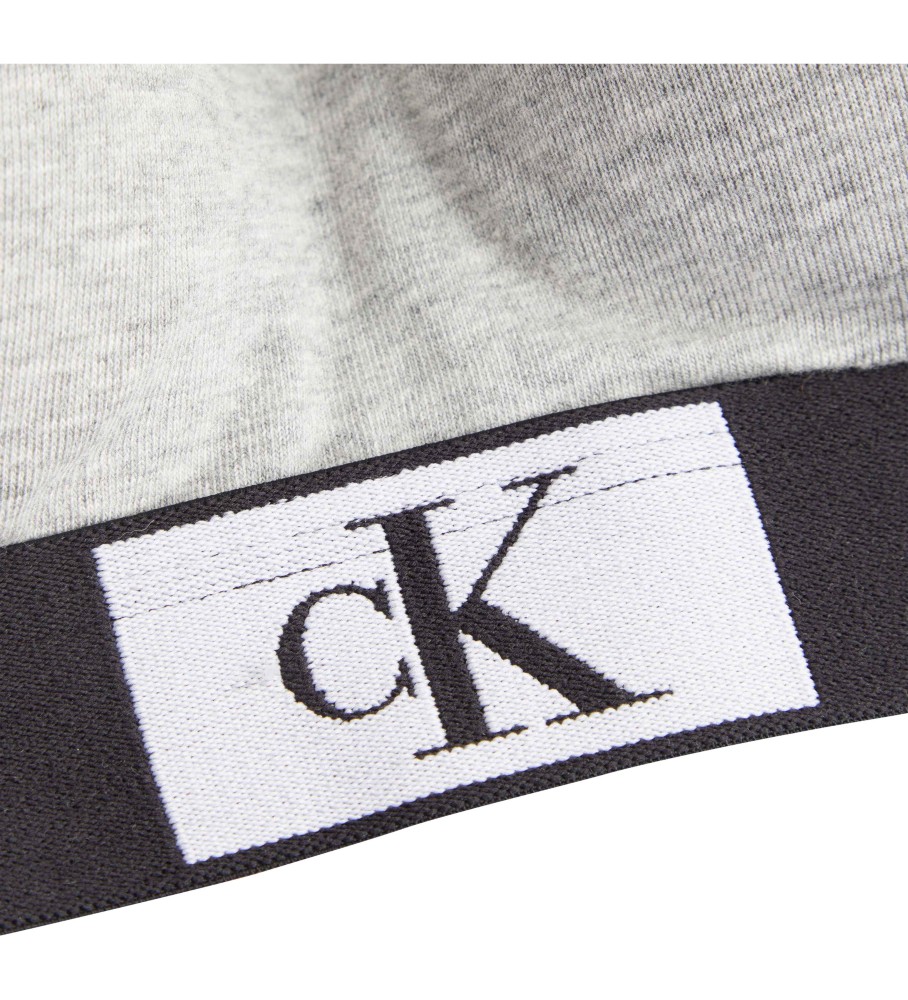 Sutiã Calvin Klein de alças finas CK96 cinza