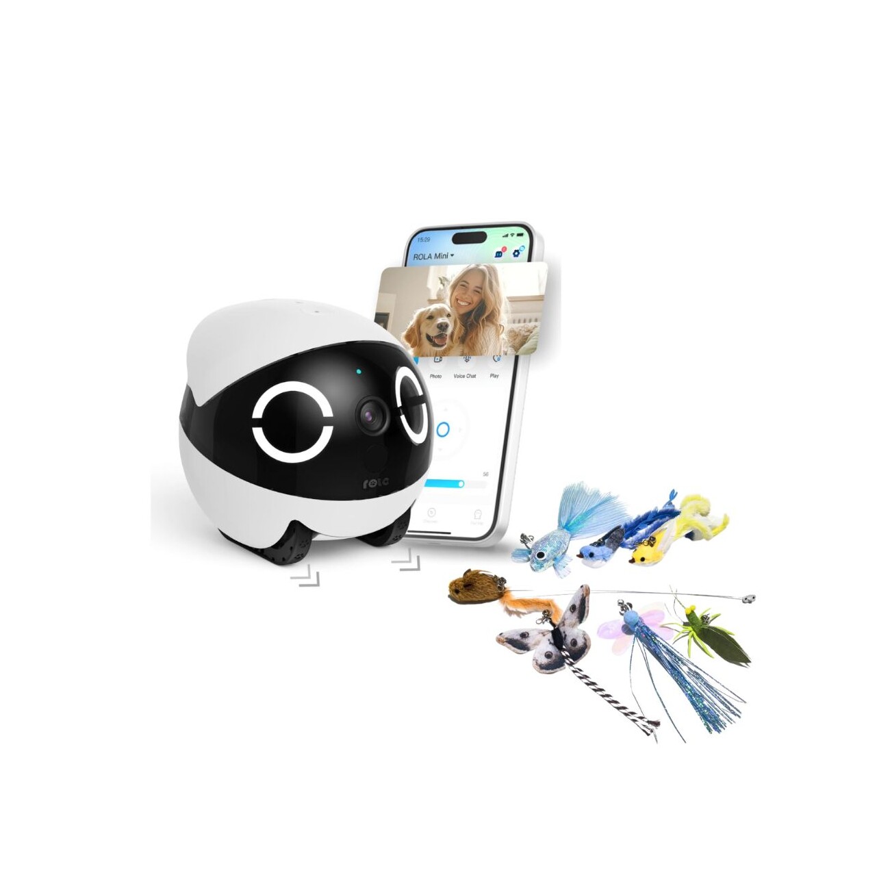 Enabot Rola Mini - Mobiler Heimtierroboter + Zubehör
