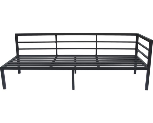 Garden Place Freya Alu 6-persoons 4-delige tuinmeubelset inclusief tafel 150 x 75 x 65 cm met 5 mm spray-stone veiligheidsglas blad en zitkussens, antraciet aluminium